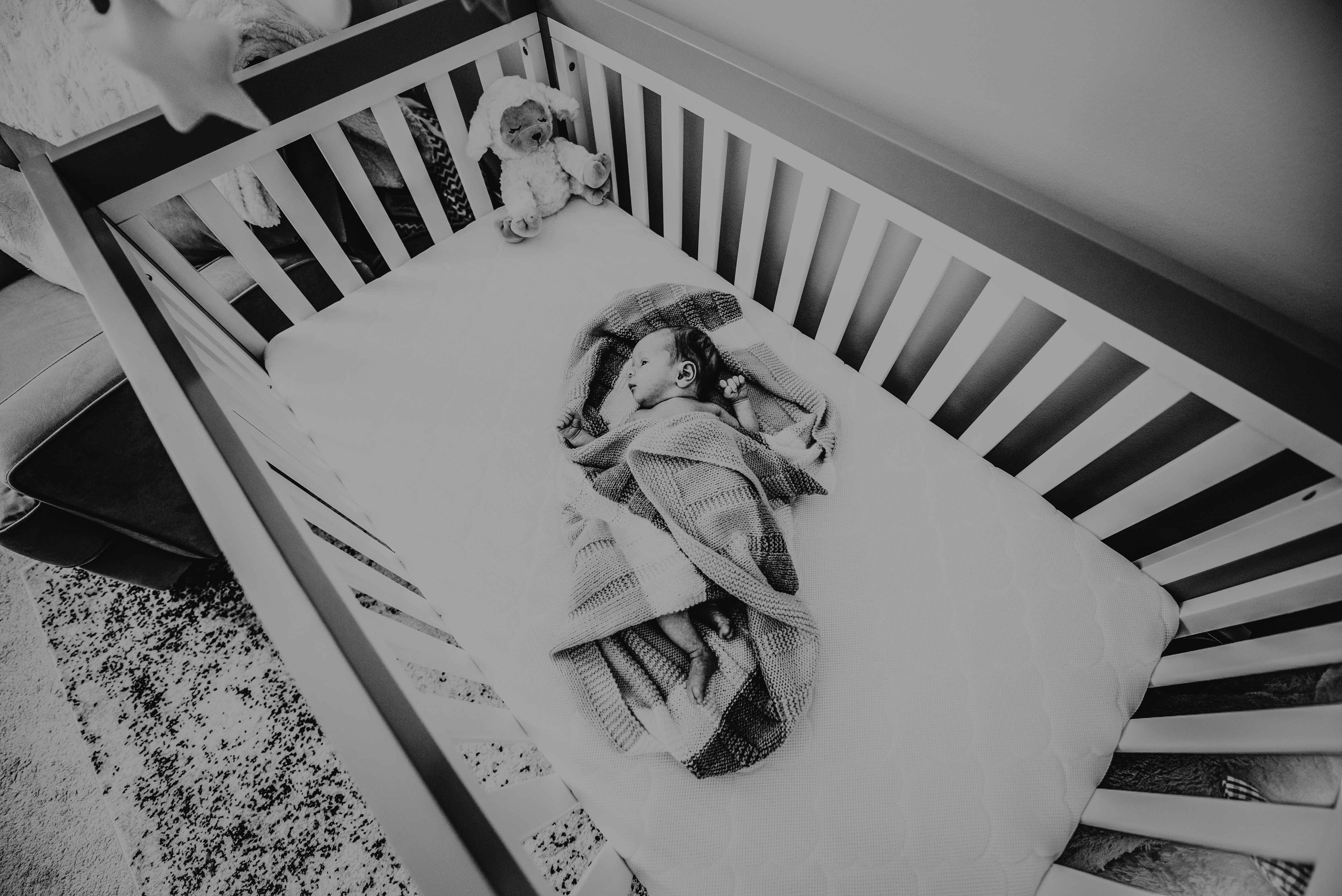 Black And White Photo Of Baby · Free Stock Photo