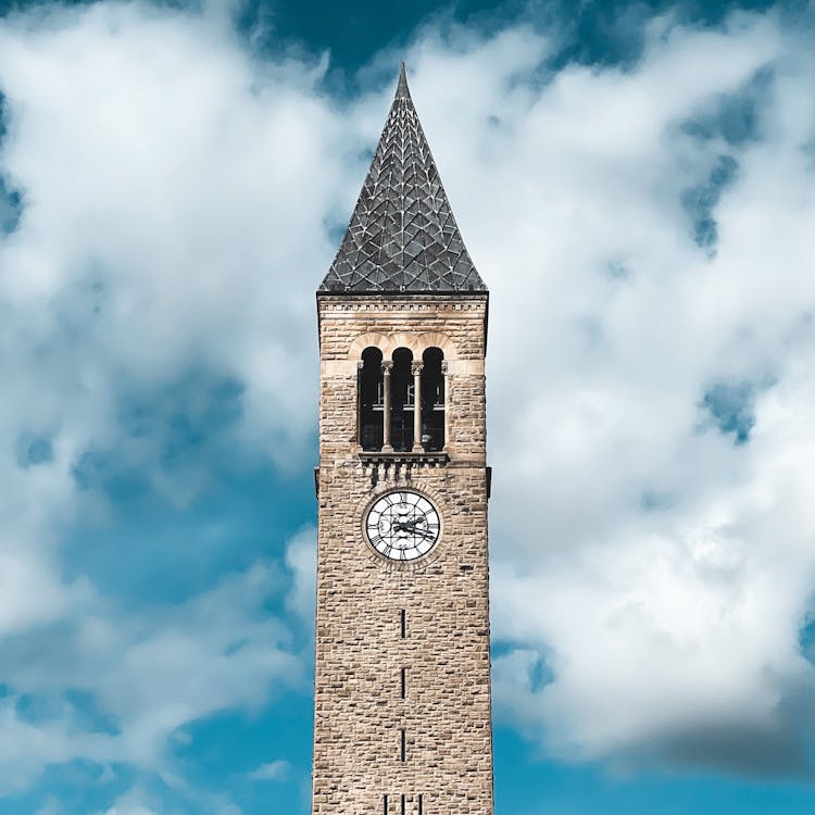 The McGraw Clock Tower In Cornell University