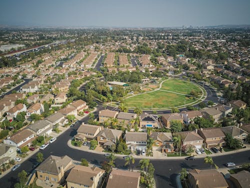 Drone Shot of a Residential Area
