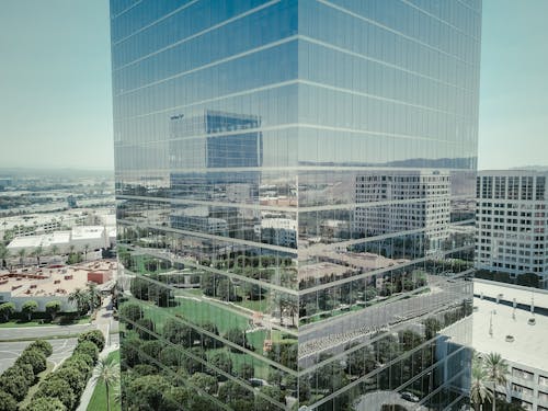 Free A Photo of a High Rise Glass Building Stock Photo
