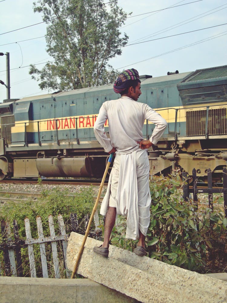 Man Watching Railway