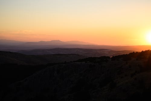 Ingyenes stockfotó hegyek, Napkelte, naplemente témában Stockfotó