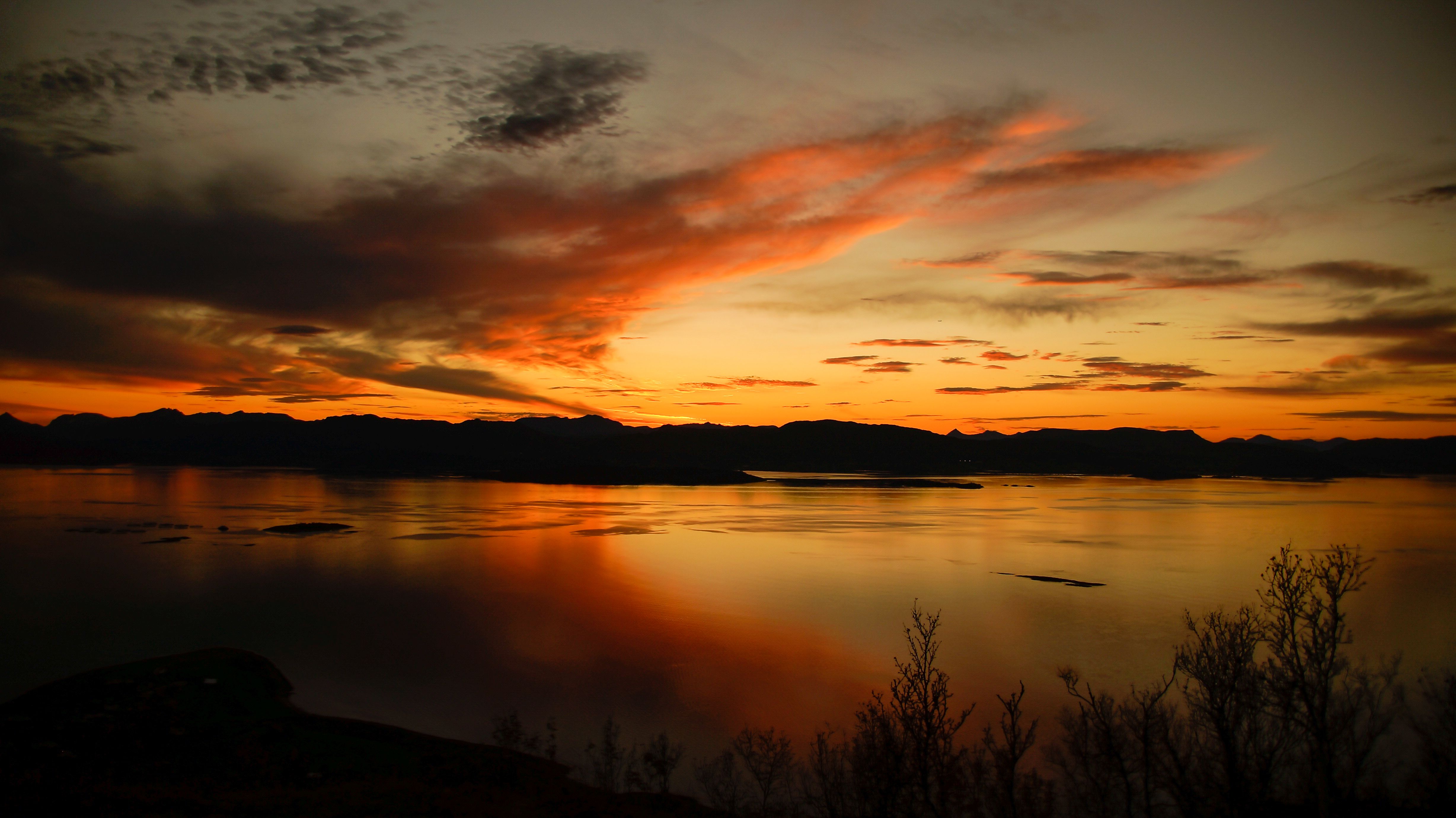 Silhouette of Clouds During Sunset · Free Stock Photo