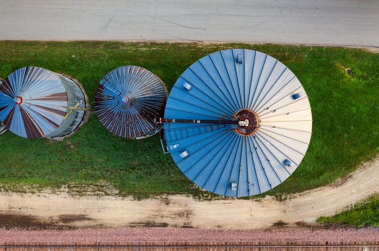 Top View Of Silos