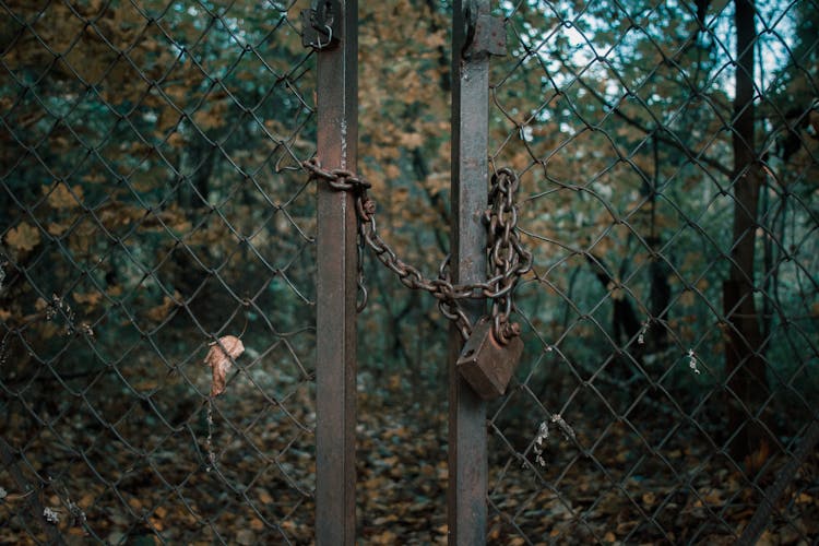 Photo Of A Locked Gate