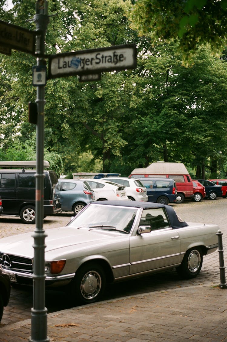 Cars Parked Near Trees