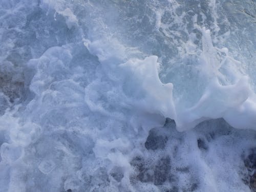 Water Bubbles Of Sea Waves