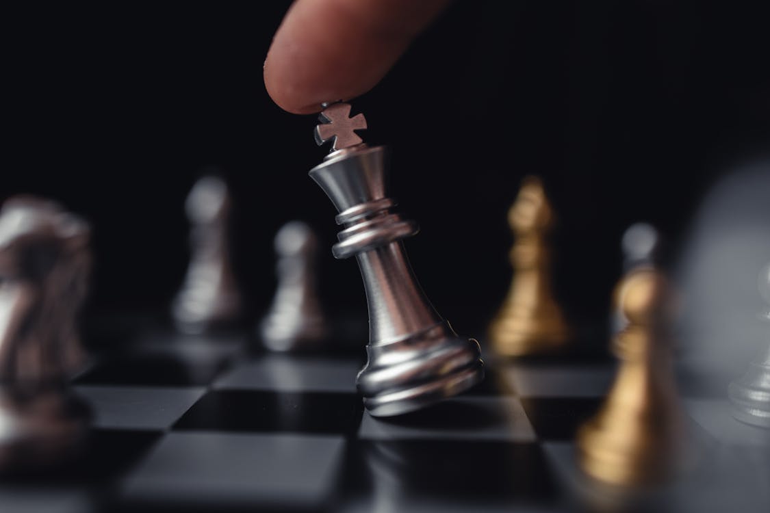 
A Close-Up Shot of a Chess Piece