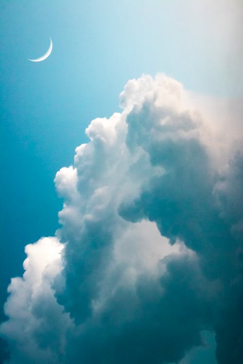 Foto profissional grátis de fotografia da lua, lua, lua crescente