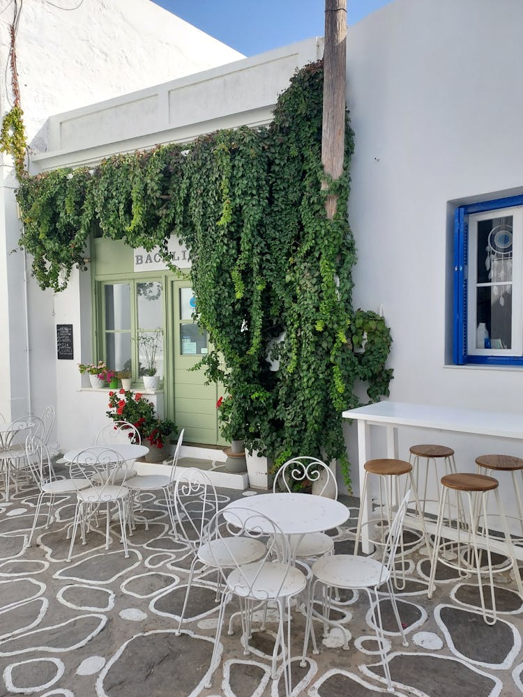 Tables On Restaurant Patio