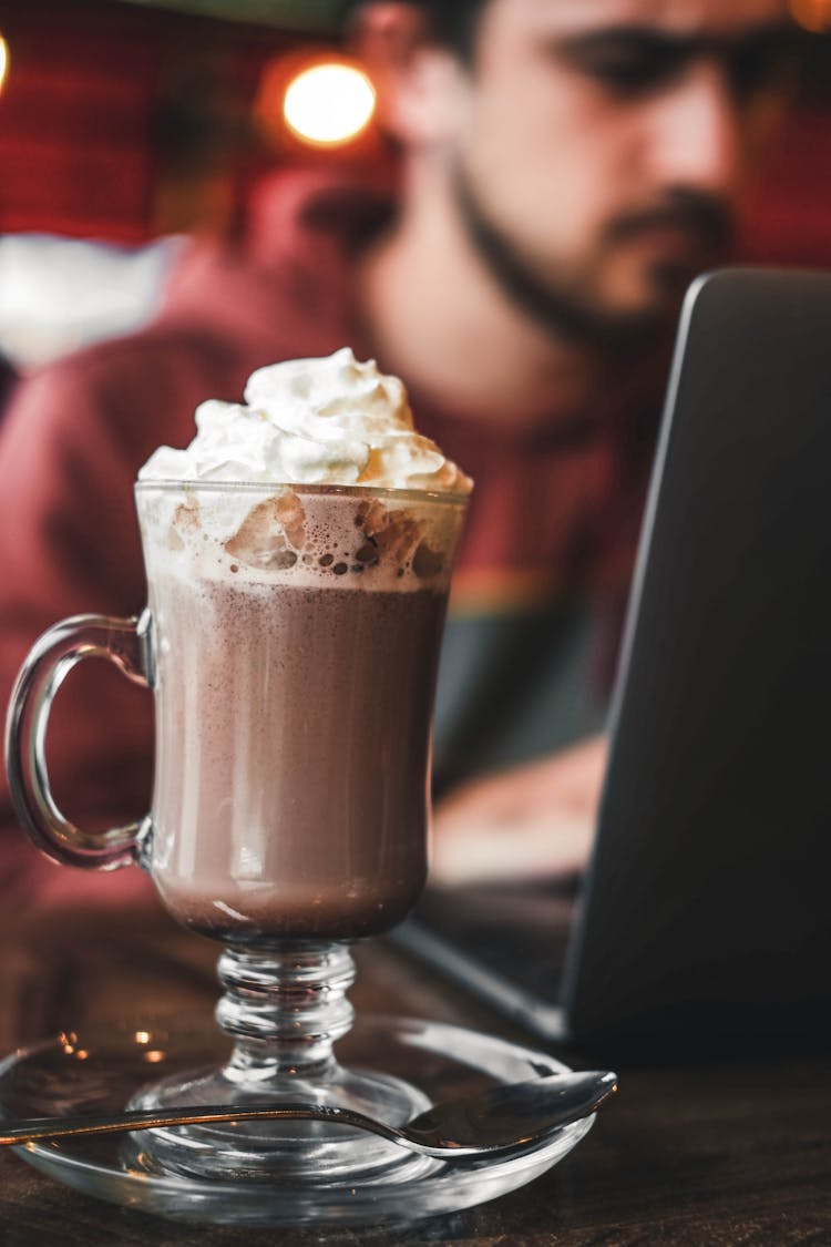 Chocolate Milkshake In A Glass