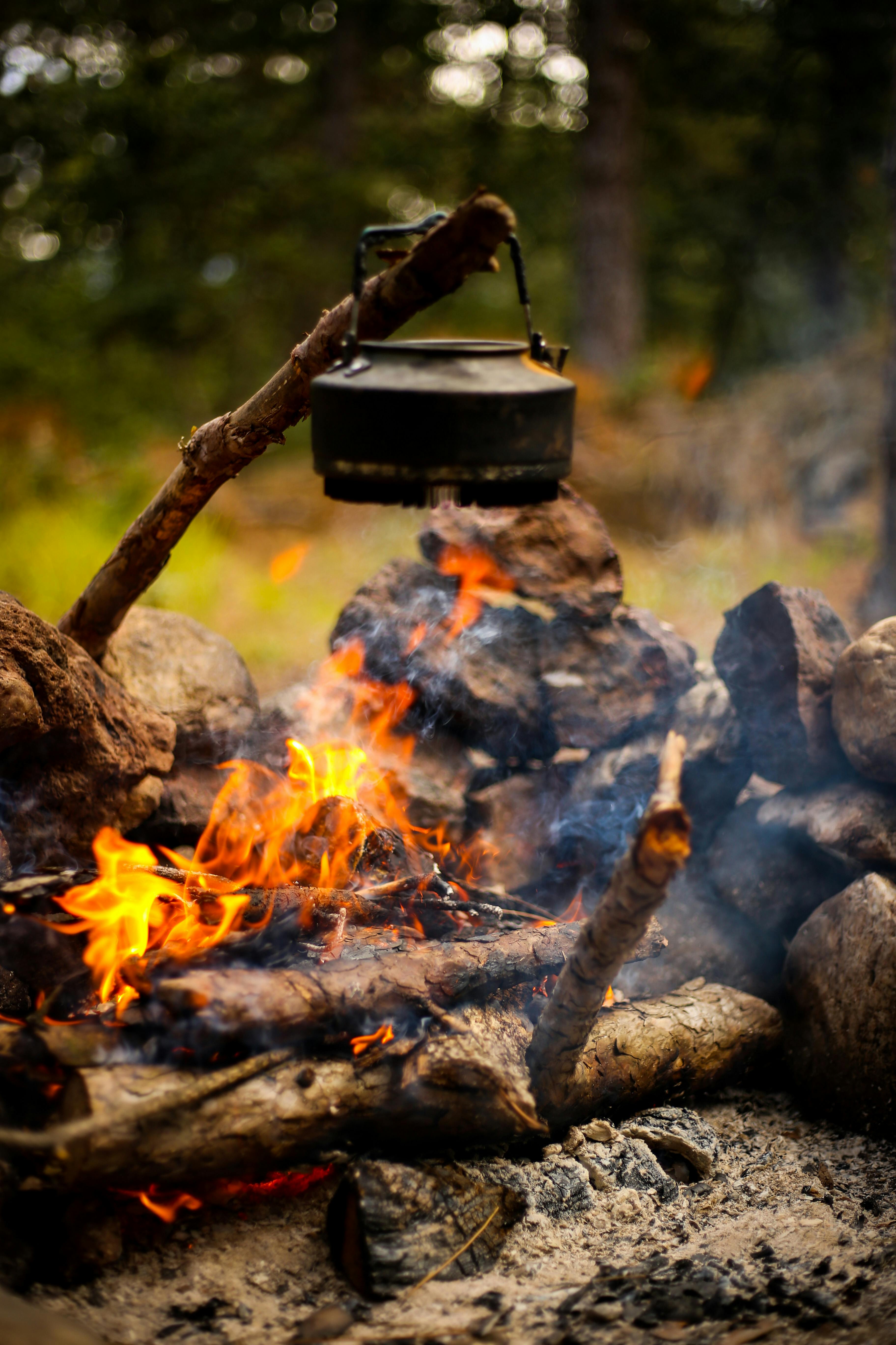 Black kettle on fire during daytime photo – Free York Image on