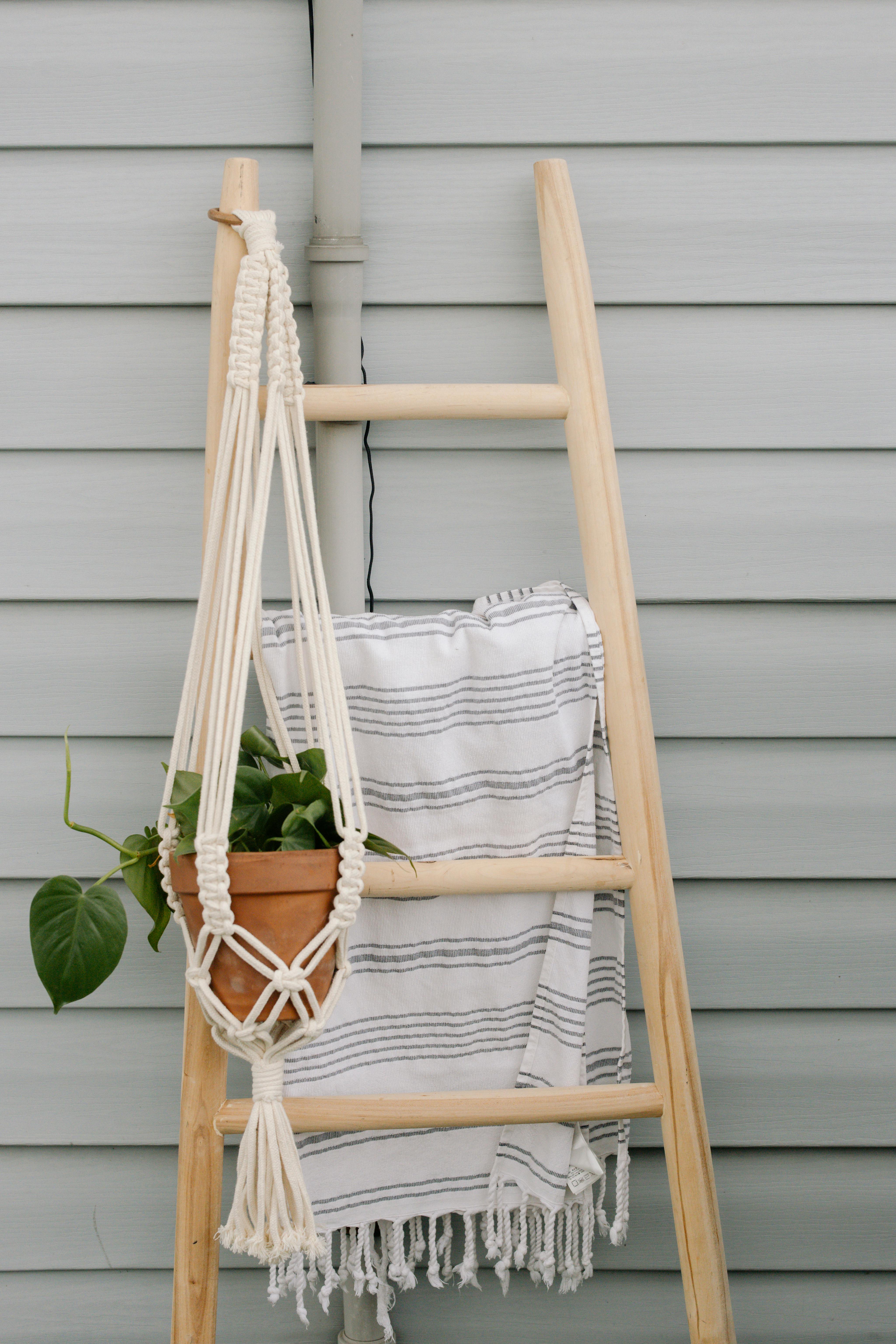 wooden ladder interior decor