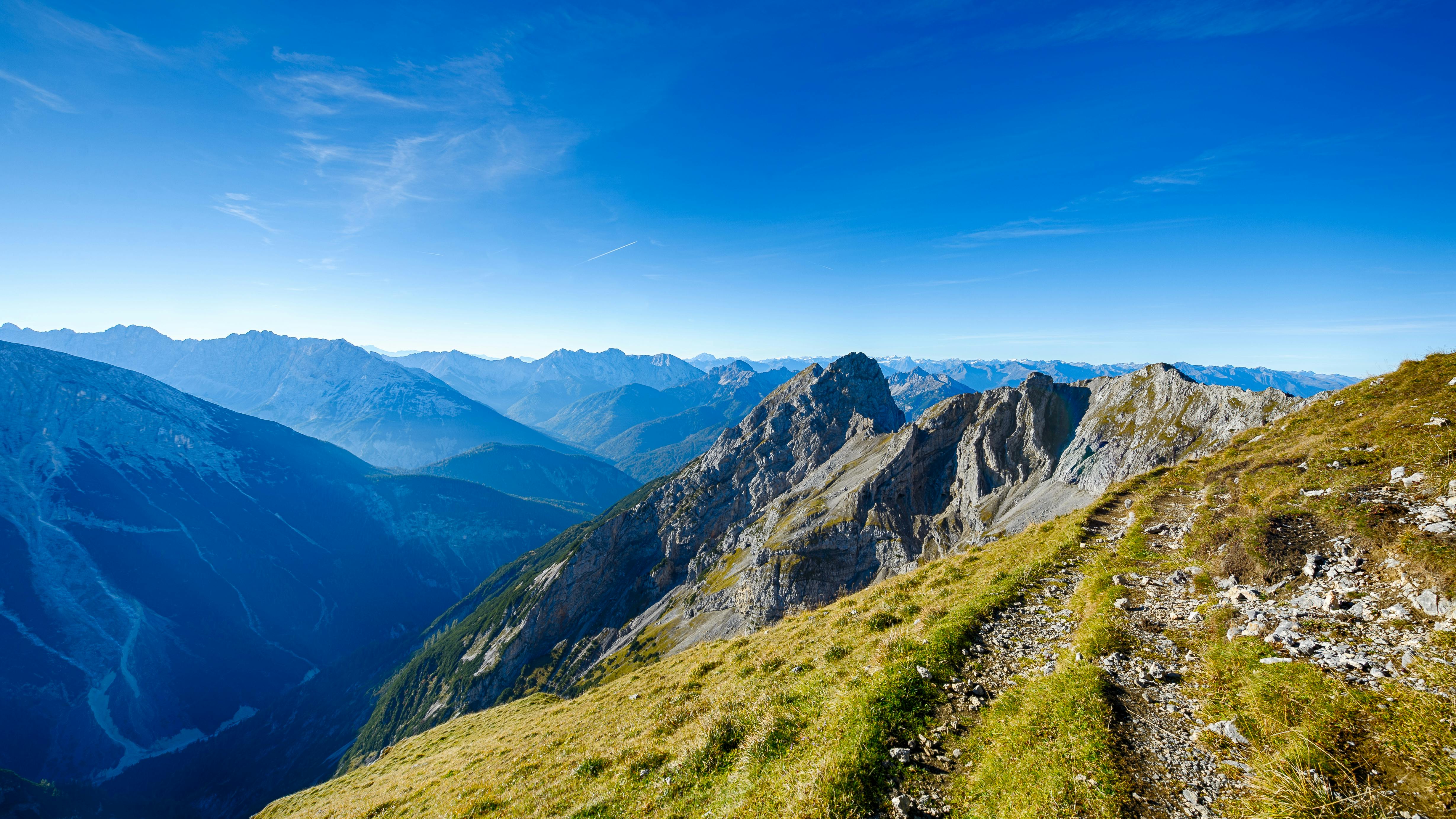 Kostenloses Foto zum Thema: 4k wallpaper, berge, blauer himmel