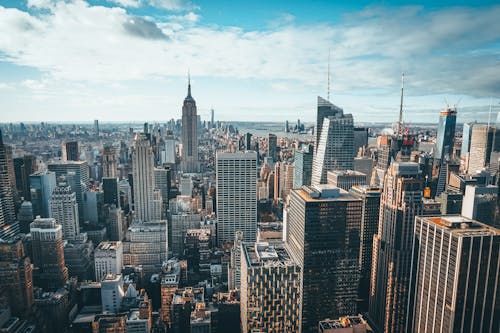 Aerial View of City Buildings