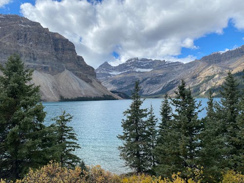 Lake in the Middle of the Snowy Mountains