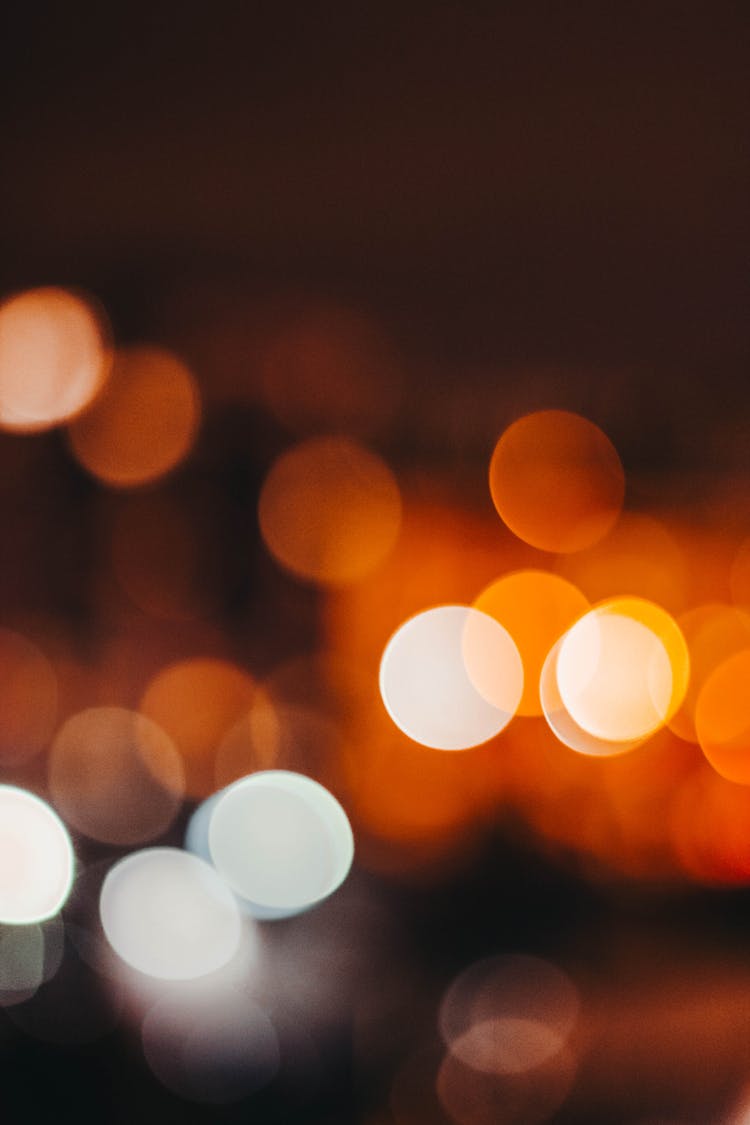 Defocused View Of Lights