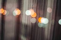 Orange and White Bokeh Lights