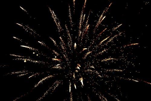 Free Photo of White and Brown Fireworks Stock Photo