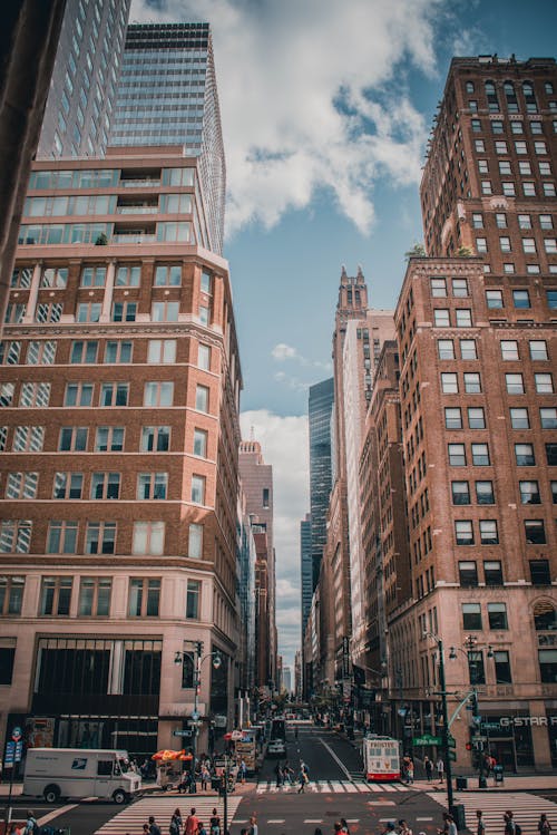 Free Buildings in Manhattan New York Stock Photo