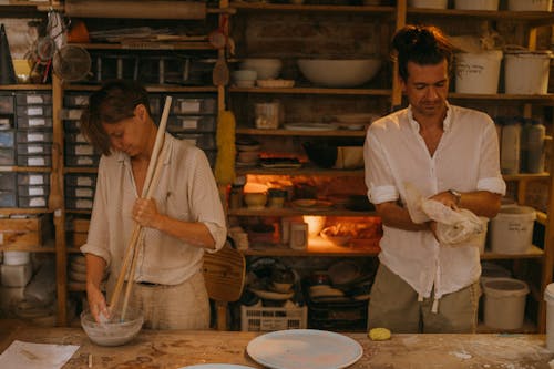 A Couple in a Workshop