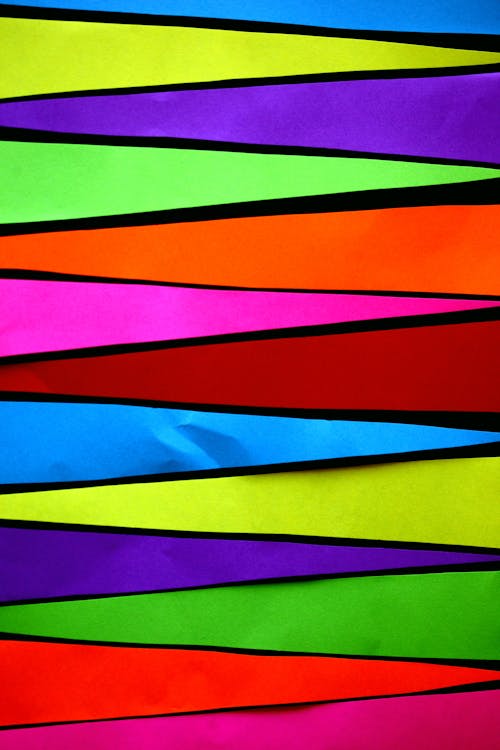 Close-up Photo of Colorful Geometric Shapes 