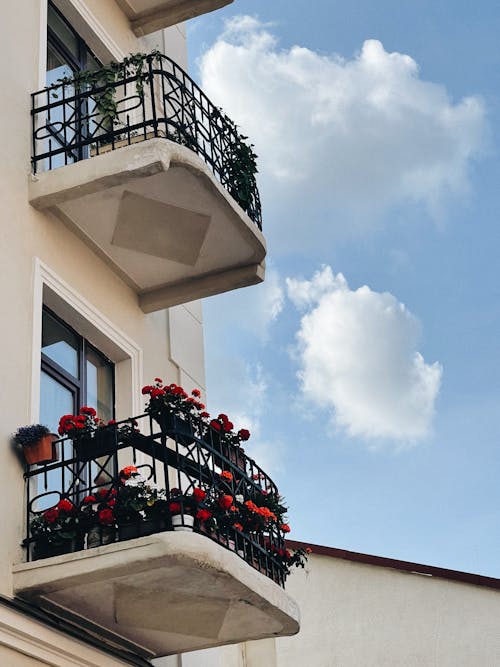 Fotos de stock gratuitas de balcón, balcones, bloque residencial