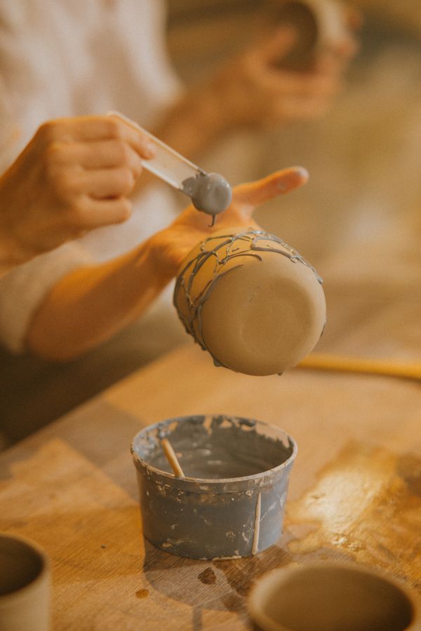 Handmade ceramic vessel