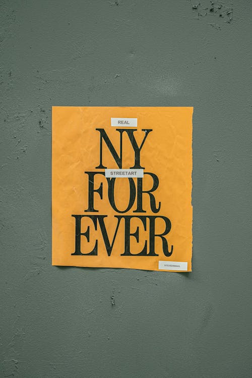 Free stock photo of new york, ny forever, street art