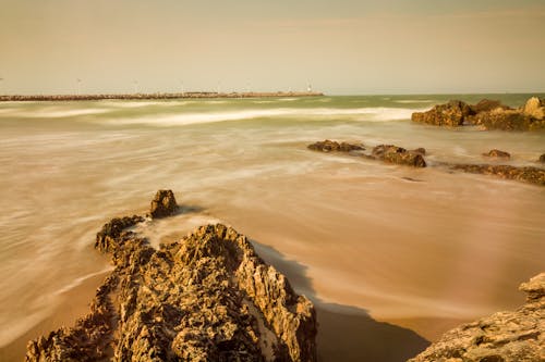 Waves on a Rocky Shore