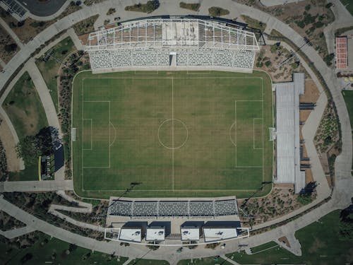 Aerial View of a Football Stadium