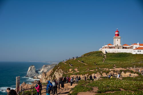 Gratis lagerfoto af blå himmel, cabo da roca, fyr