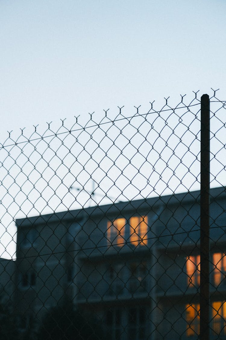 Steel Fences Near The Apartments