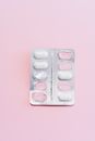 White Pills on Blister Pack