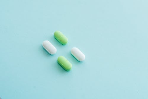 White and Green Pills 