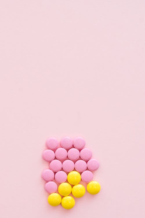 Free Pink and White Round Beads Stock Photo