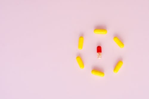 Free Medicine Tablets and Capsules  Stock Photo