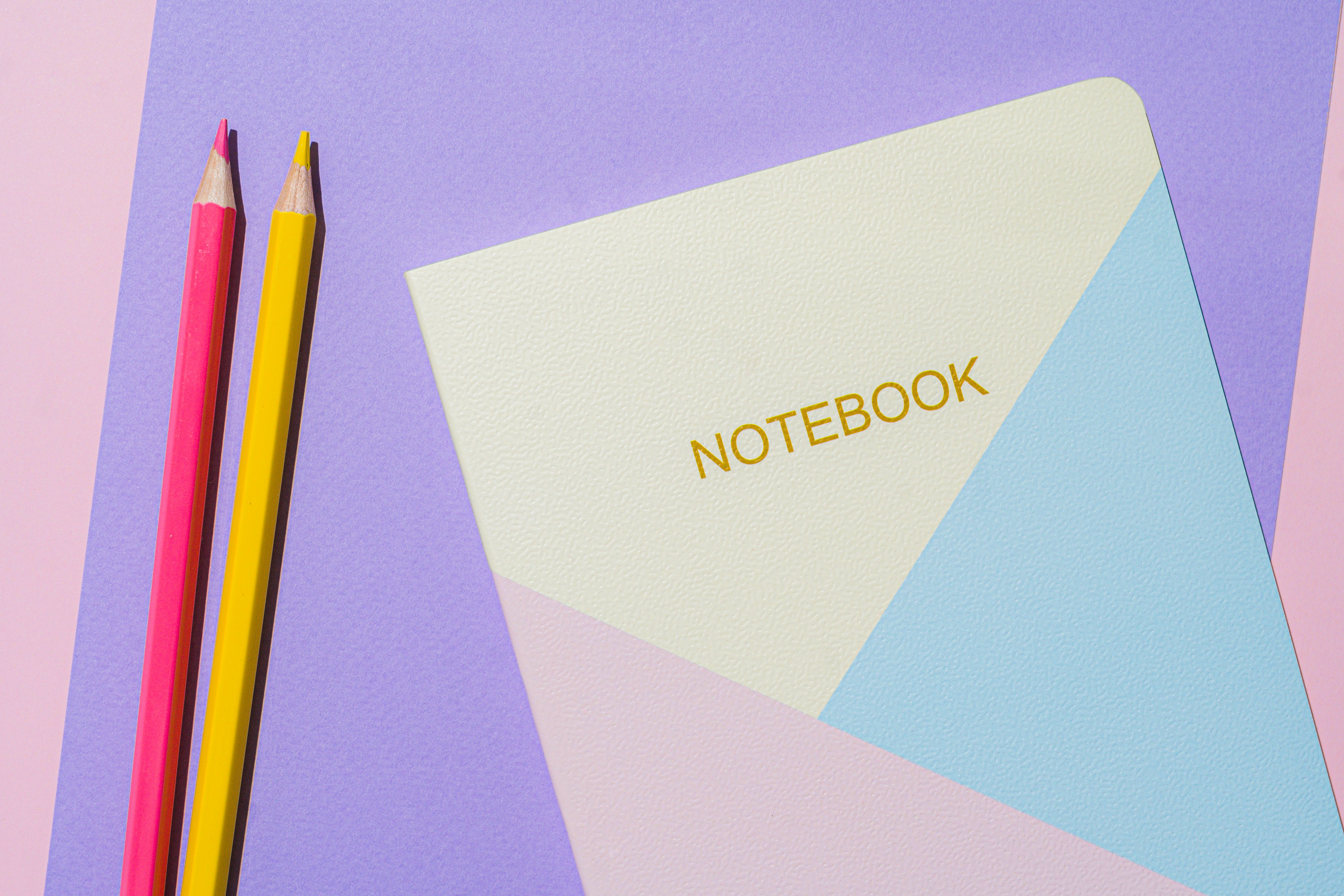 Creative workspace with multiple notebooks