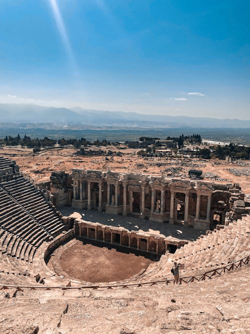 Aerial Photography of an Ancient Stadium