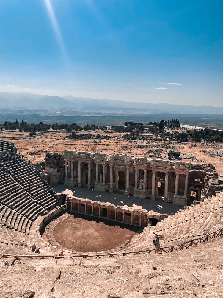 Aerial Photography Of An Ancient Stadium