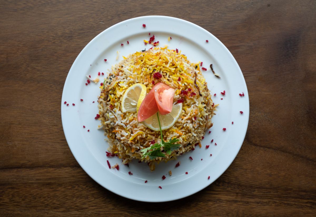 Vegetable dum biryani