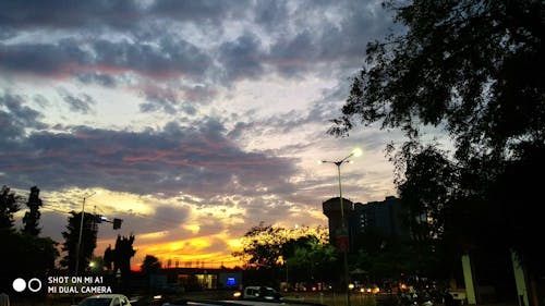 Free stock photo of evening sky