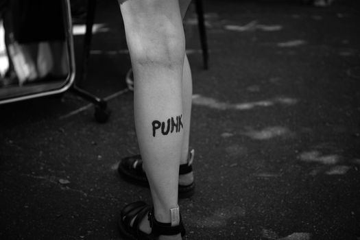 Tattoo on a Leg 