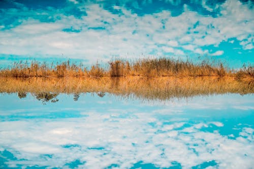 Landscape Photography of Sky Reflect to Body of Water