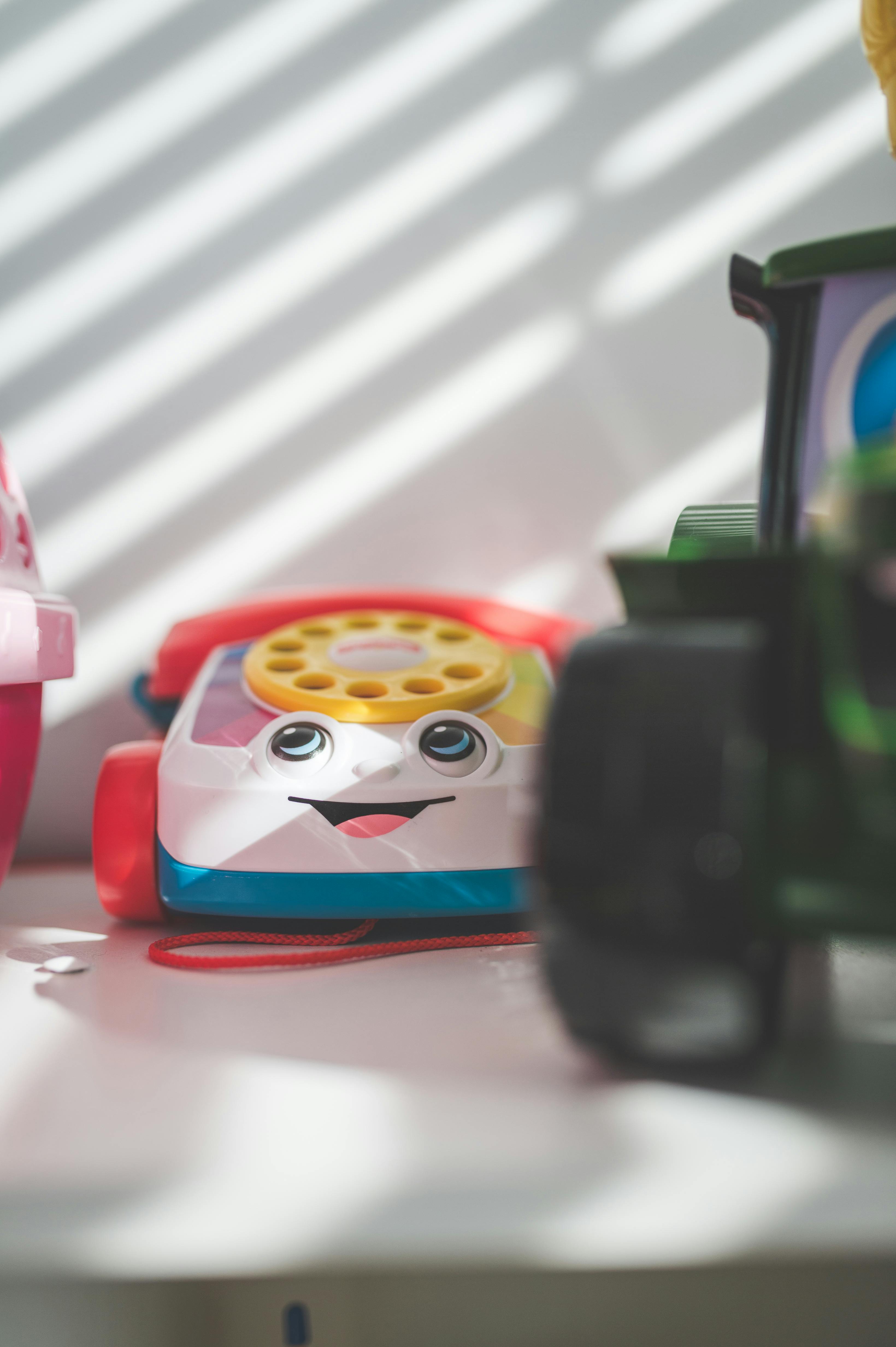 a colorful telephone toy