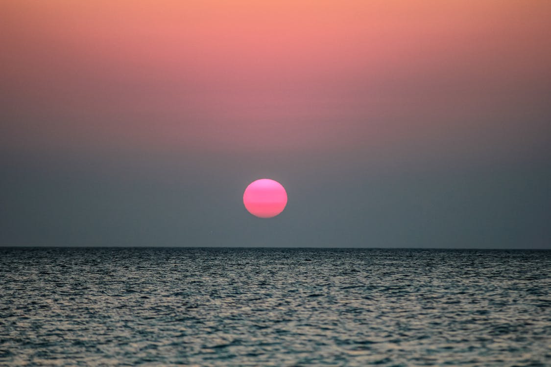 Ocean Waters during Sunset