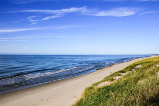 A Beach Under the Blue Sky 