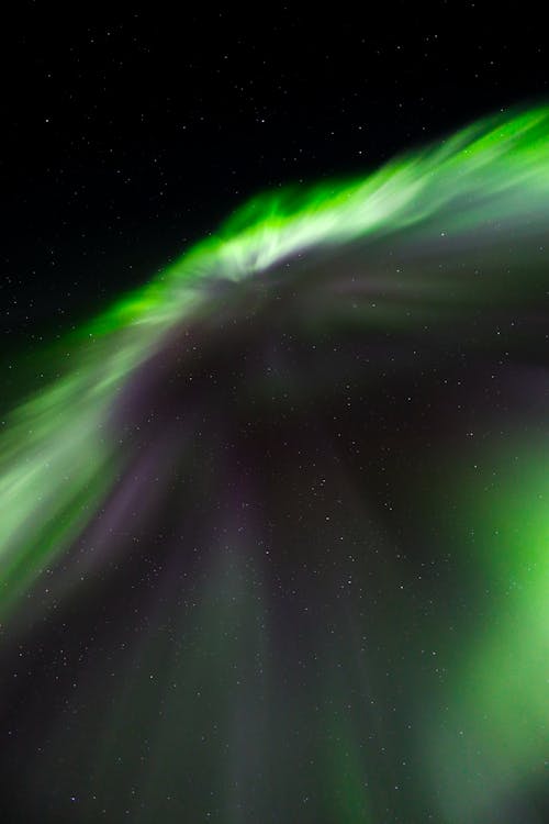 Free Aurora Borealis At Night Stock Photo