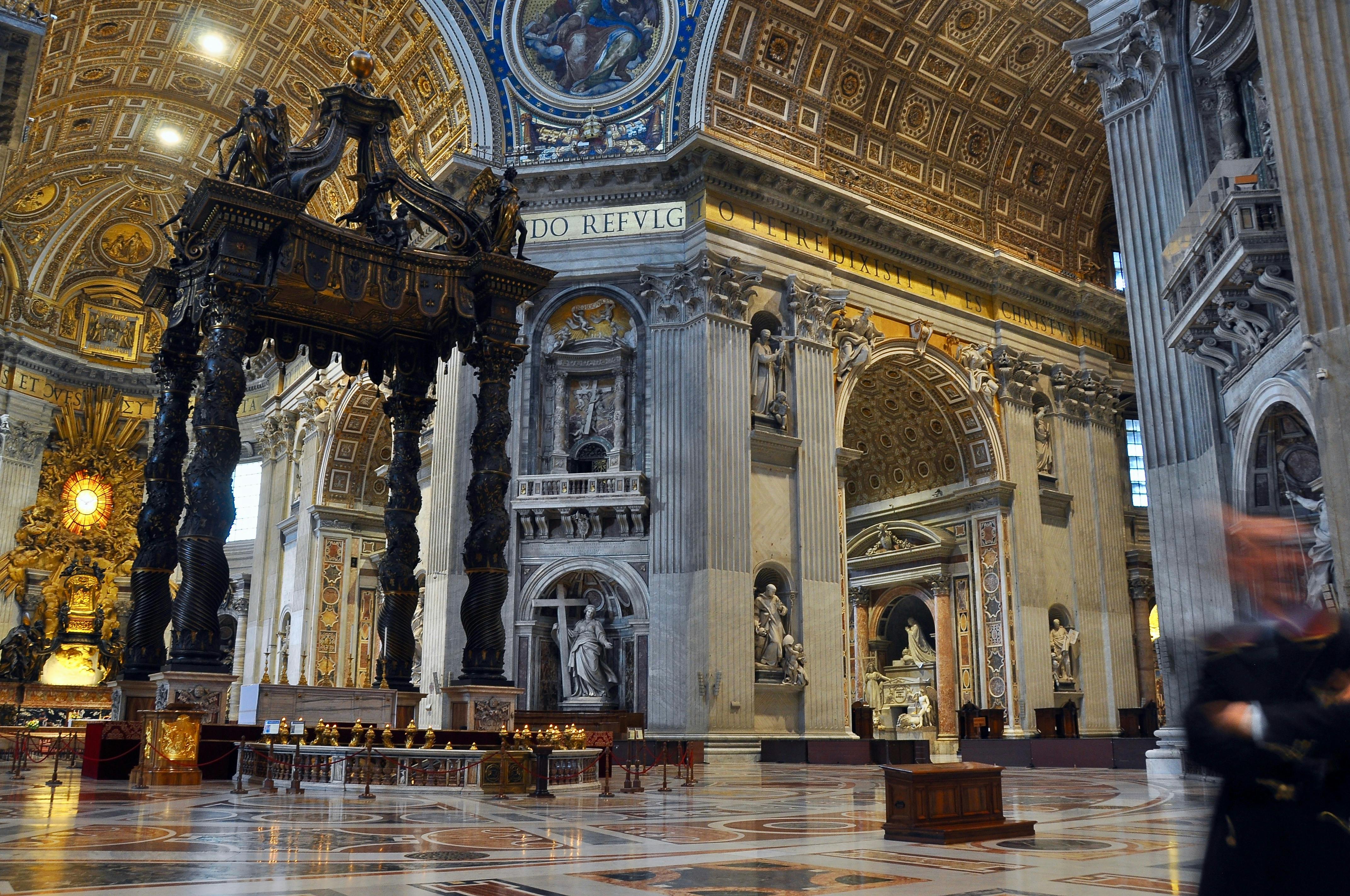 Yellow Painted Cathedral Hall · Free Stock Photo