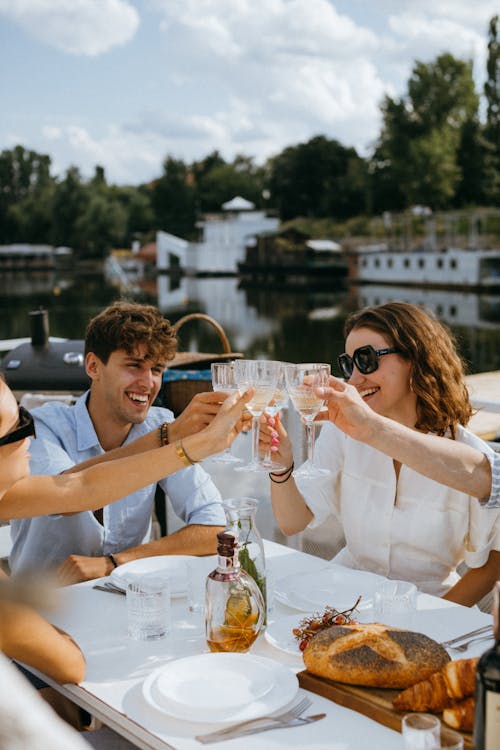 Fotos de stock gratuitas de amigos, bebida alcohólica, brindis